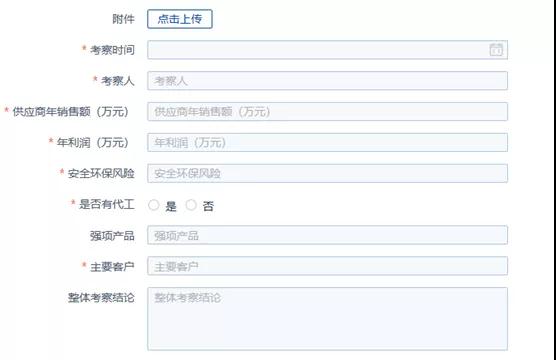 供应商年度考察报告形成